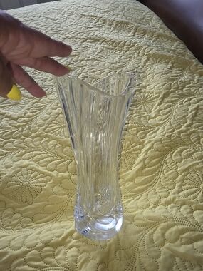 Clear Crystal-Look Glass Vase - Home Accents